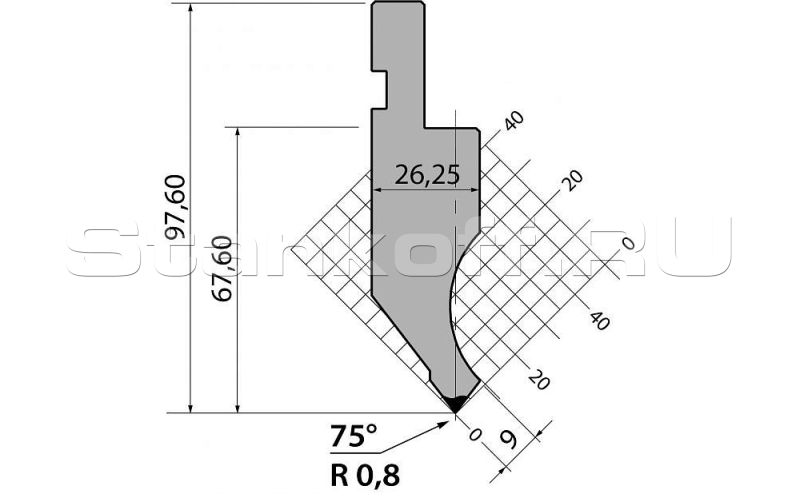 Пуансон P.97.75.R08.805s