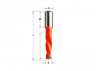 Сверло Delta-Tools присадочное глухое 2x10x57,5 mm Левое