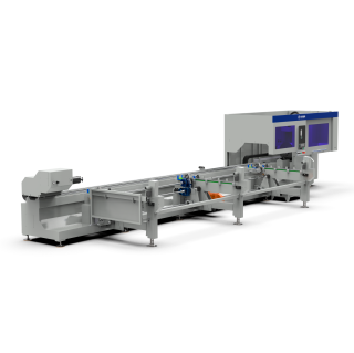 Оптоволоконный лазерный станок для резки труб с наклонной головой и полуавтоматической системой погрузки A12-C/3000 Raycus