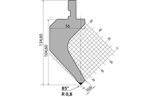 Пуансон классический PK.135.85.R08.795s