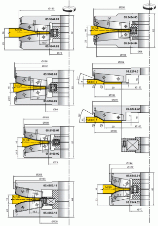 Примеры фрез для профилирования филёнок из MDF (05.XXXX.XX)