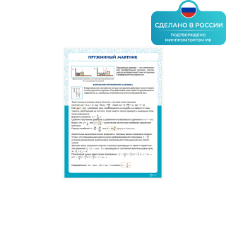 Информационный стенд «Пружинный маятник» ST0104