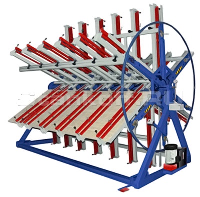 Роторный пресс для клееного щита РГ6-2500-900-50