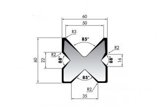 Четырехсторонняя матрица призма M460/F R