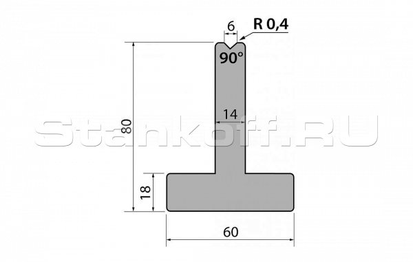 Матрица R1 Т-образная модель T80.06.90.795s