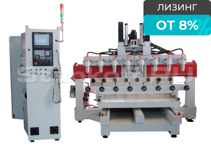 4-x осевой токарно-фрезерный станок с ЧПУ - 8 поворотных осей MS2515K8
