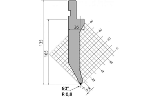 Пуансон P.135.60.R08.805s