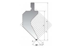 Пуансон для листогиба P.135-88-R3/F