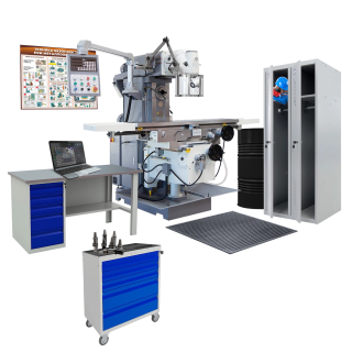 Тренажерный комплекс по производственным технологиям «Широкоуниверсальный фрезерный станок» МФС-C