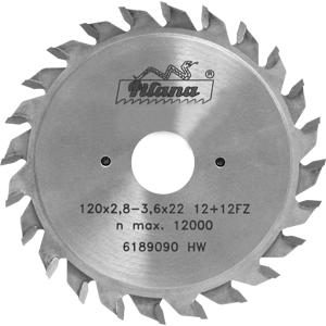 Подрезные дисковые пилы по дереву Pilana с твердосплавными напайками для форматно-раскроечных станков