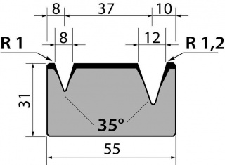 Матрицы R1 классические двухручьевые серии M31.35.02