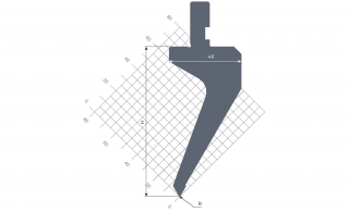 Гибочные пуансоны серии BFH 454 60 R0.6